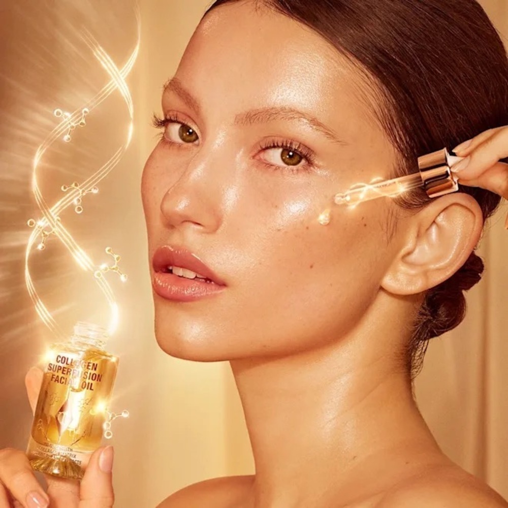 Charlotte Tilbury Collagen Superfusion Facial Oil Anti Aging NIB Full Sz 10fl oz - Picture 2 of 5